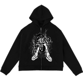 "angstyboy" Zip Hoodie | Paradise Society Anime Clothing Brand