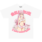 "Love" White T-Shirt | Paradise Society Anime Clothing Brand