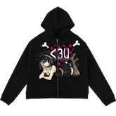 "emo kocia" Zip Hoodie