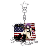 "paradise_warrior" Keychain | Paradise Society Anime Clothing Brand