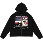 "paradise_warrior" Zip Hoodie | Paradise Society Anime Clothing Brand