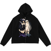 "sell your soul" Zip Hoodie | Paradise Society Anime Clothing Brand