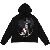 "swag_land9000" Zip Hoodie | Paradise Society Anime Clothing Brand